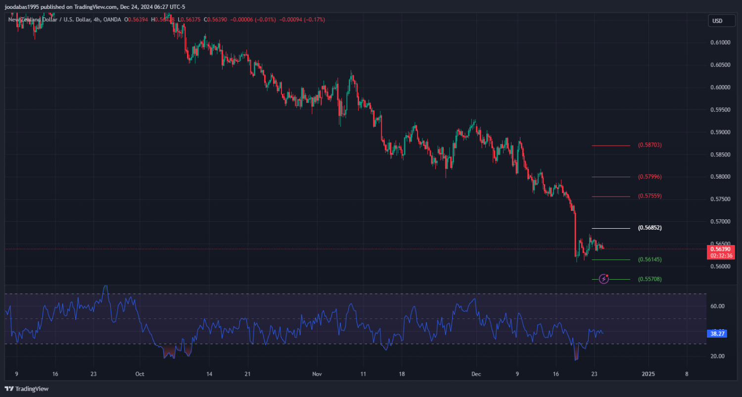 تحليل NZDUSD دولار ليوم الثلاثاء 24- 12 - 2024