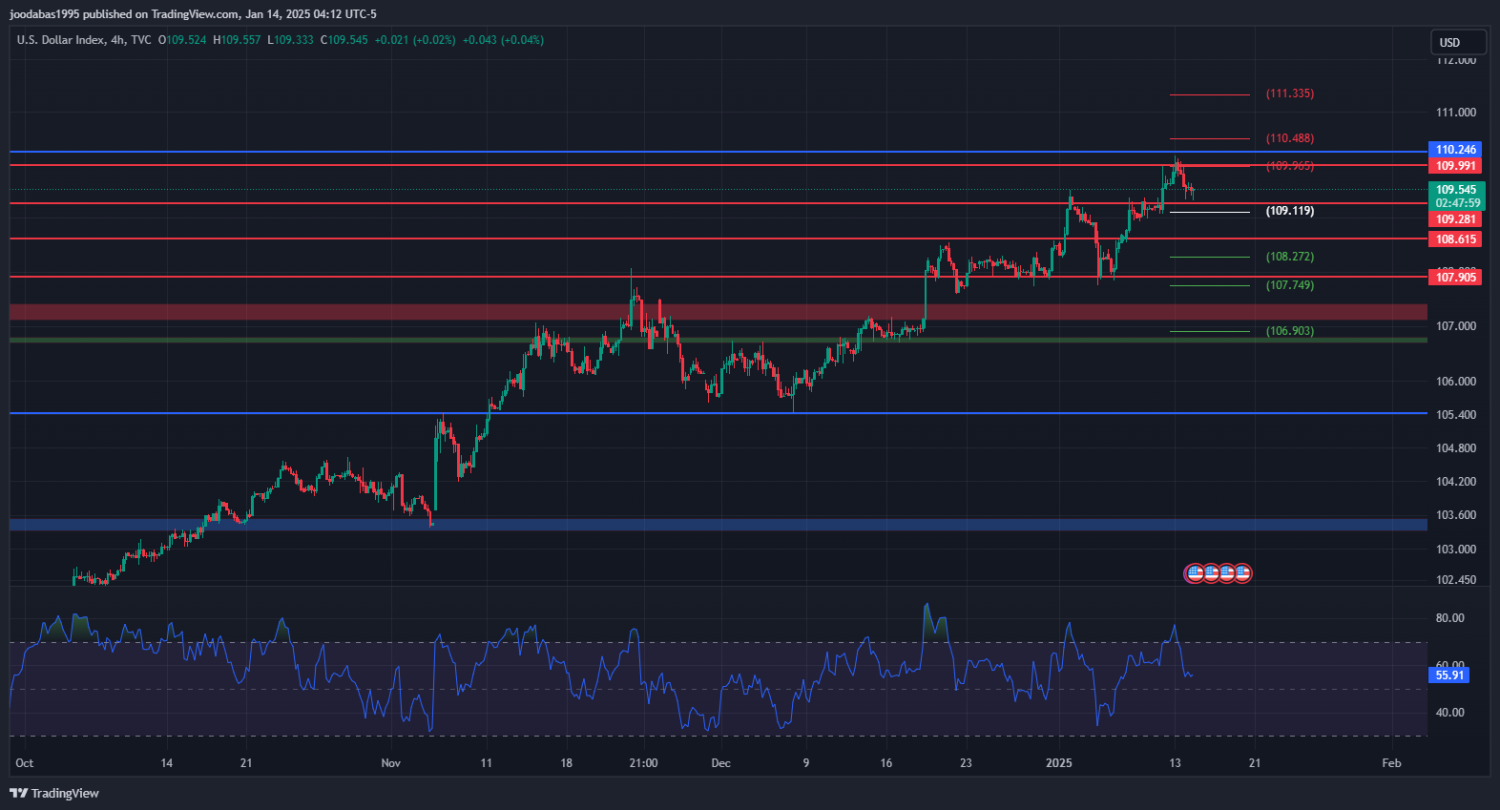 تحليل مؤشر الدولار ليوم الثلاثاء  الموافق 14-1-2024